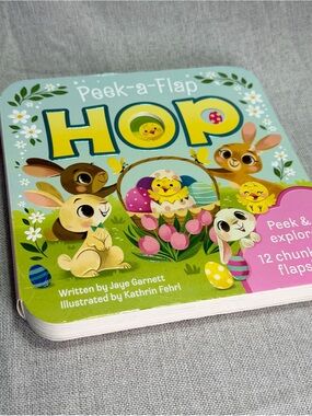 Peek-a-Flap HOP Board Book | Kids book